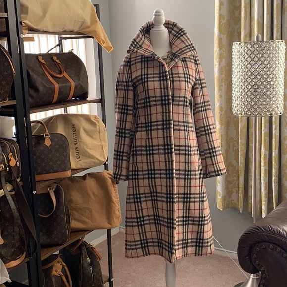 burberry print coat